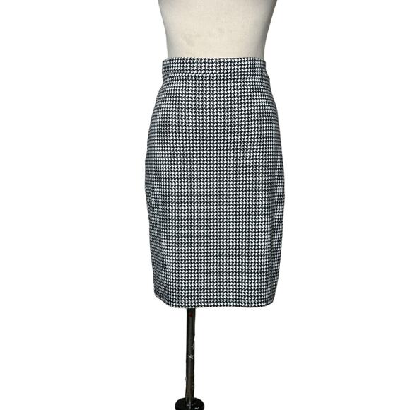 Ambiance Apparel black white houndstooth pull on mini skirt size M - Picture 13 of 13